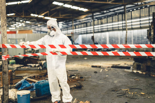 Professional Crime Scene Cleanup technician working in Leonardo, NJ